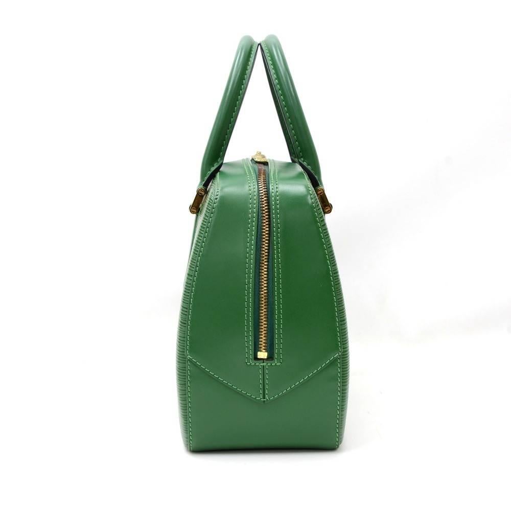 Louis Vuitton Sablon Green Epi Leather Hand Bag  In Excellent Condition In Fukuoka, Kyushu