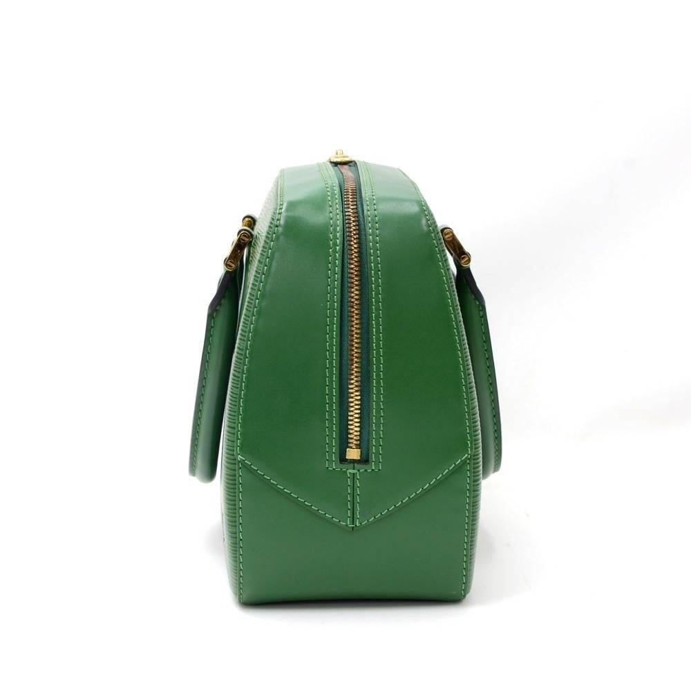 Women's Louis Vuitton Sablon Green Epi Leather Hand Bag 