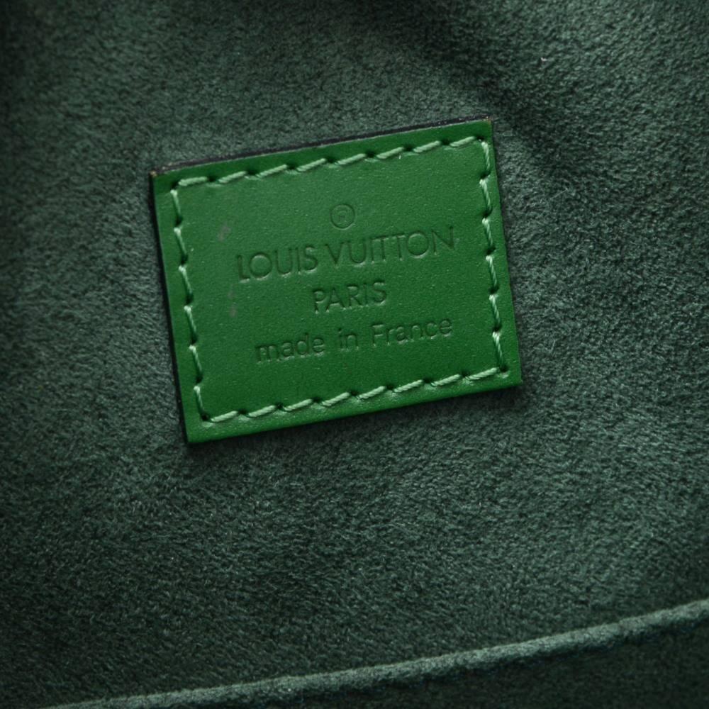 Louis Vuitton Sablon Green Epi Leather Hand Bag  4