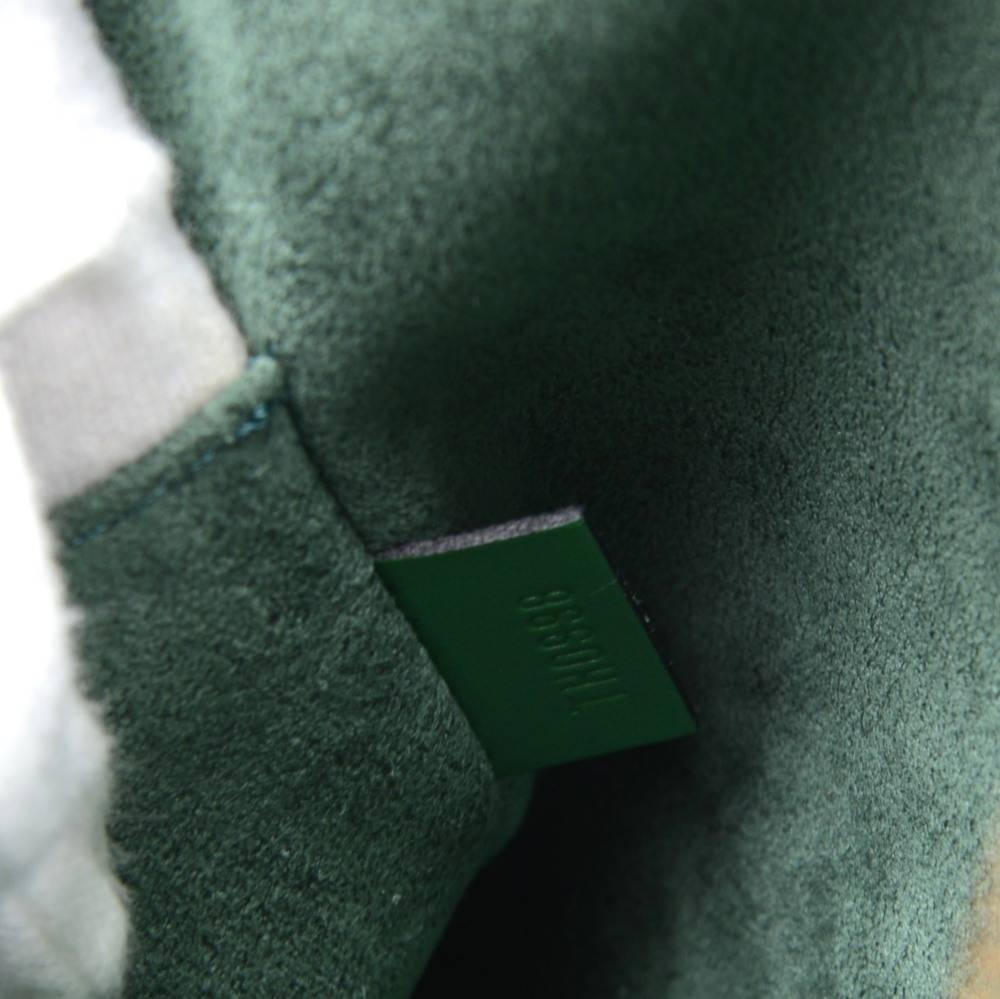 Louis Vuitton Sablon Green Epi Leather Hand Bag  5