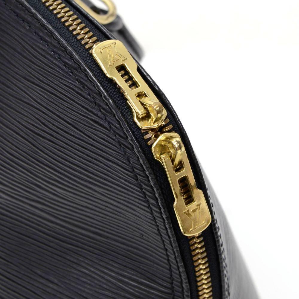 Louis Vuitton Alma Black Epi Leather Hand Bag 3