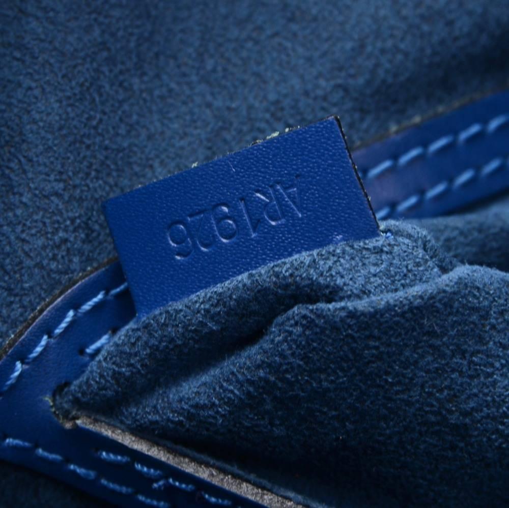 Louis Vuitton Alma Blue Epi Leather Hand Bag 5