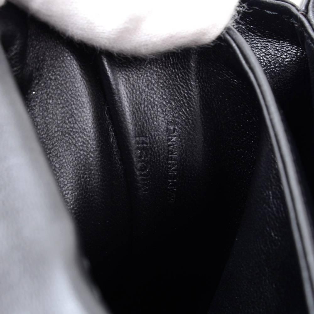 Vintage Louis Vuitton Black Leather Signature Shoulder Flap Bag 5