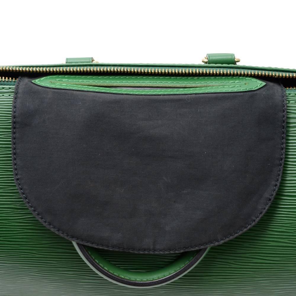 Vintage Louis Vuitton Speedy 25 Green Epi Leather City Hand Bag 3
