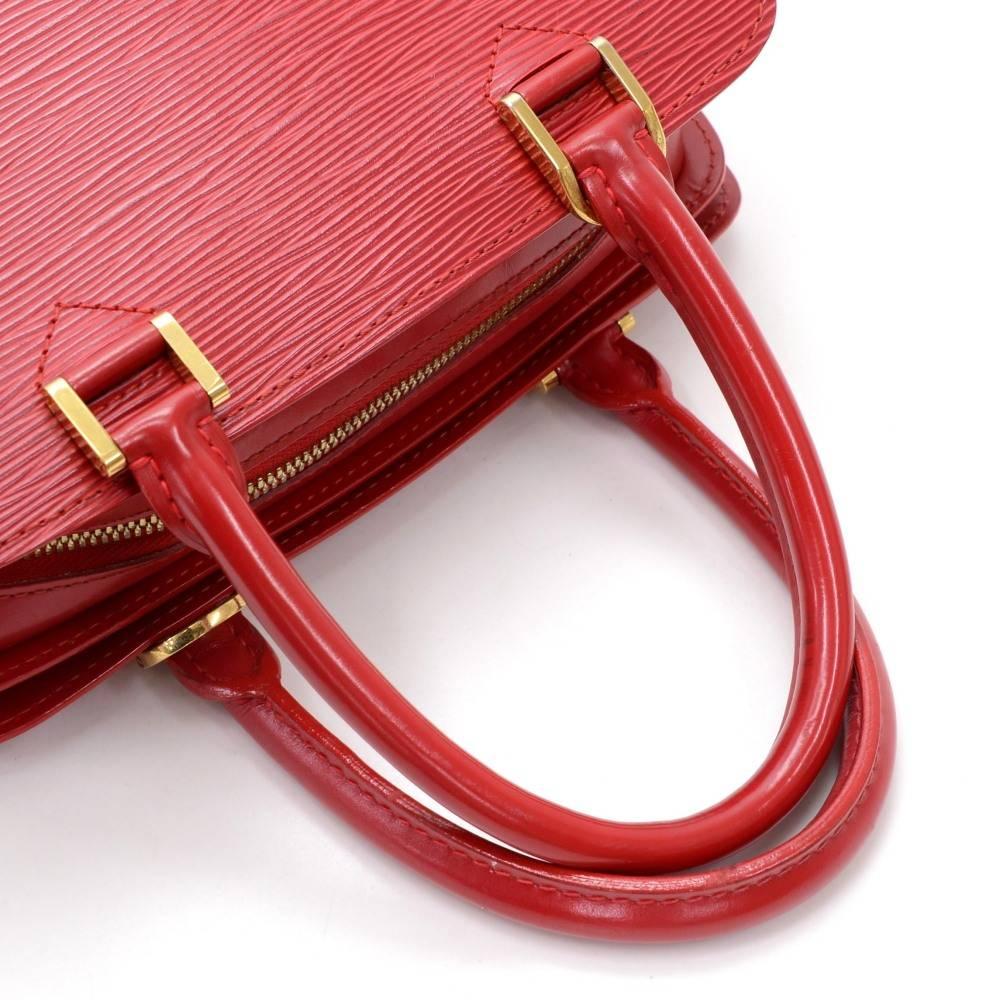 Louis Vuitton Pont Neuf Red Epi Leather Hand Bag 2