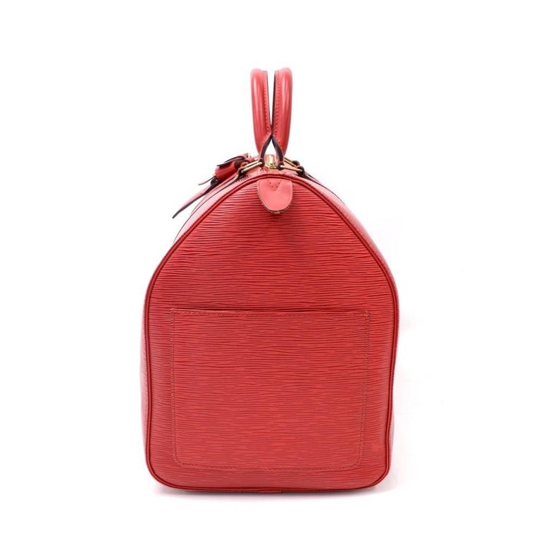 Vintage Louis Vuitton Keepall 50 Red Epi Leather Duffle Travel Bag at 1stDibs louis vuitton