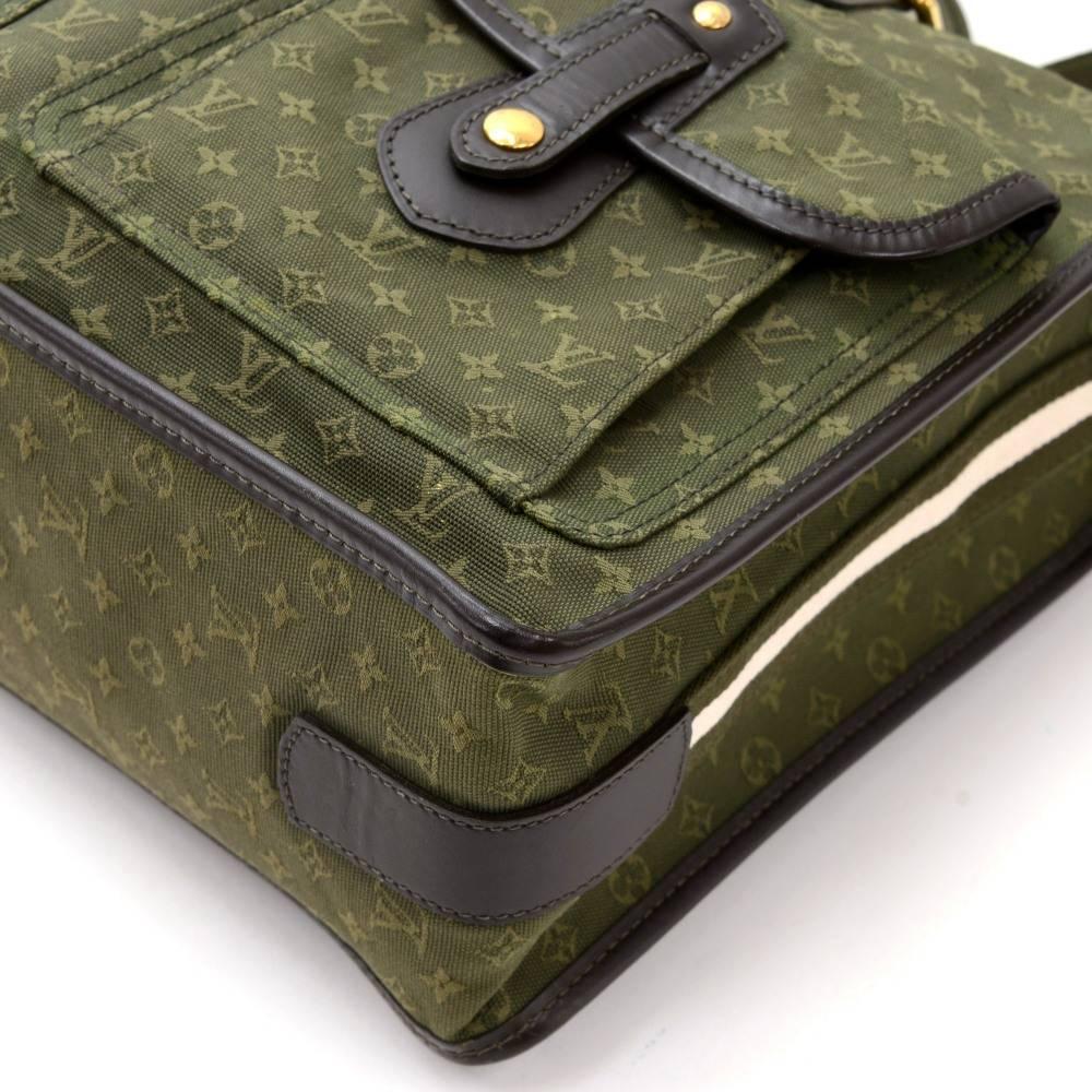 Louis Vuitton Sac Mary Kate 48H Khaki Mini Lin Monogram Large Bag + Strap  4