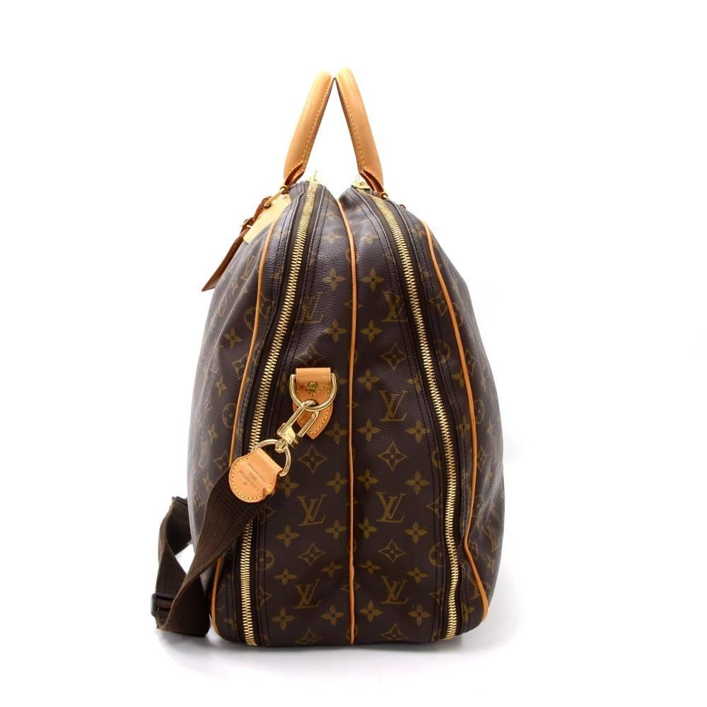Black Louis Vuitton Alize 2 Poches Monogram Canvas Travel Bag + Strap 