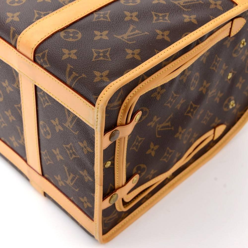 Louis Vuitton Sac Chaussures 40 Monogram Canvas Pet Carry Bag 1