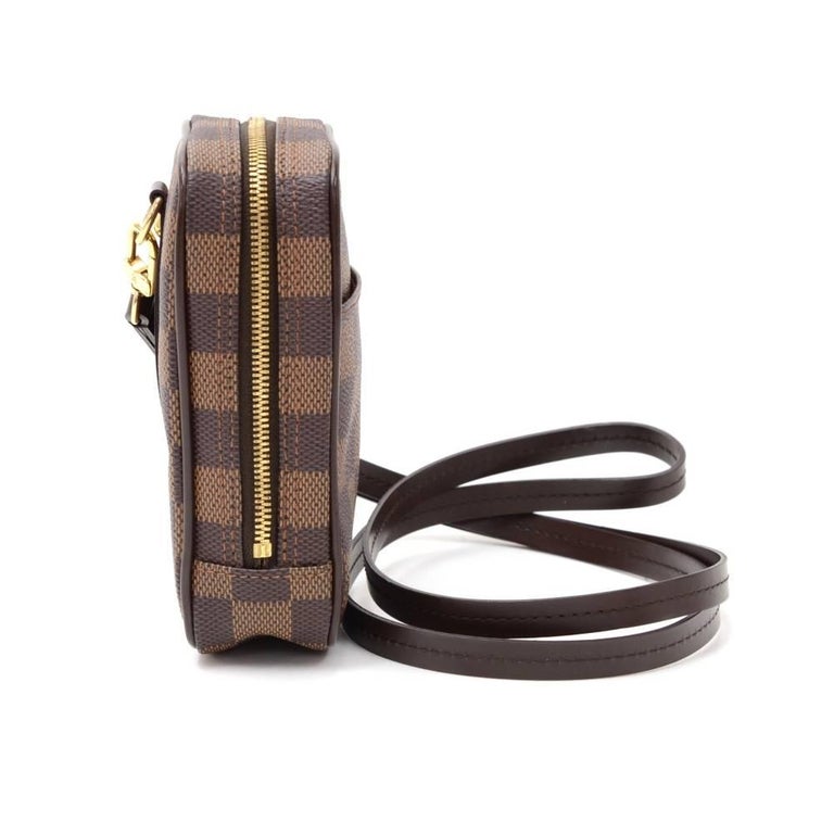 Louis Vuitton Okapi PM Ebene Damier Canvas Digital Camera Case + Strap For Sale at 1stdibs