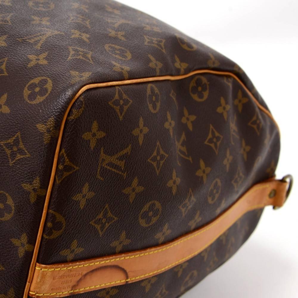 Vintage Louis Vuitton Keepall 60 Bandouliere Monogram Canvas Duffel Travel Bag 1