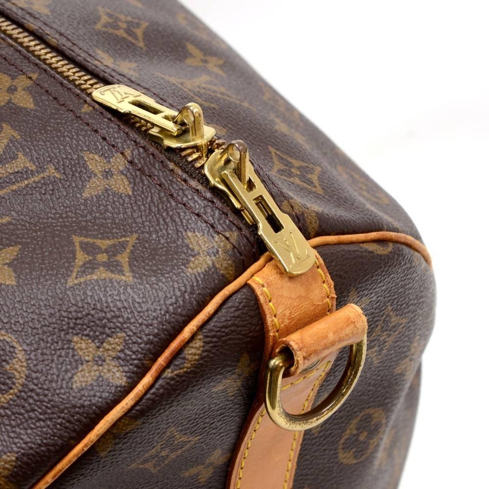 Vintage Louis Vuitton Keepall 60 Bandouliere Monogram Canvas Duffel Travel Bag 2