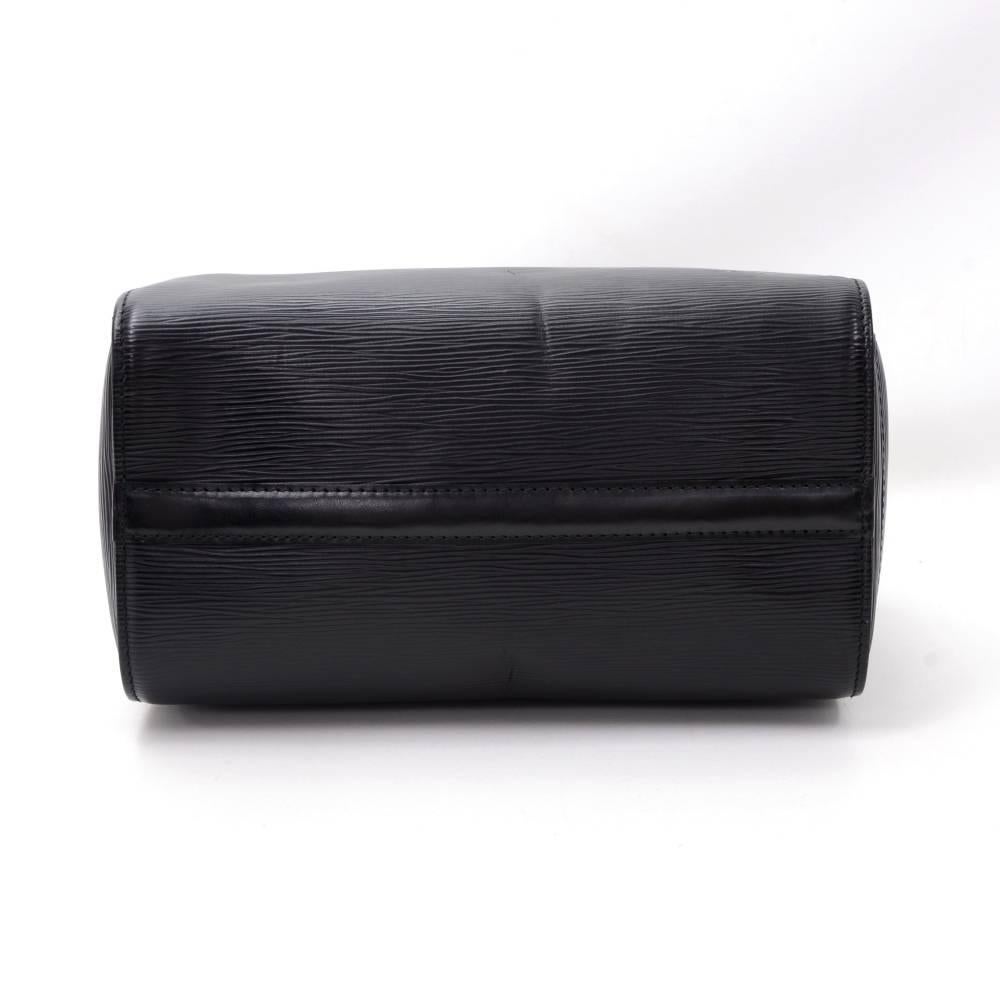 Women's Vintage Louis Vuitton Speedy 25 Black Epi Leather City Hand Bag