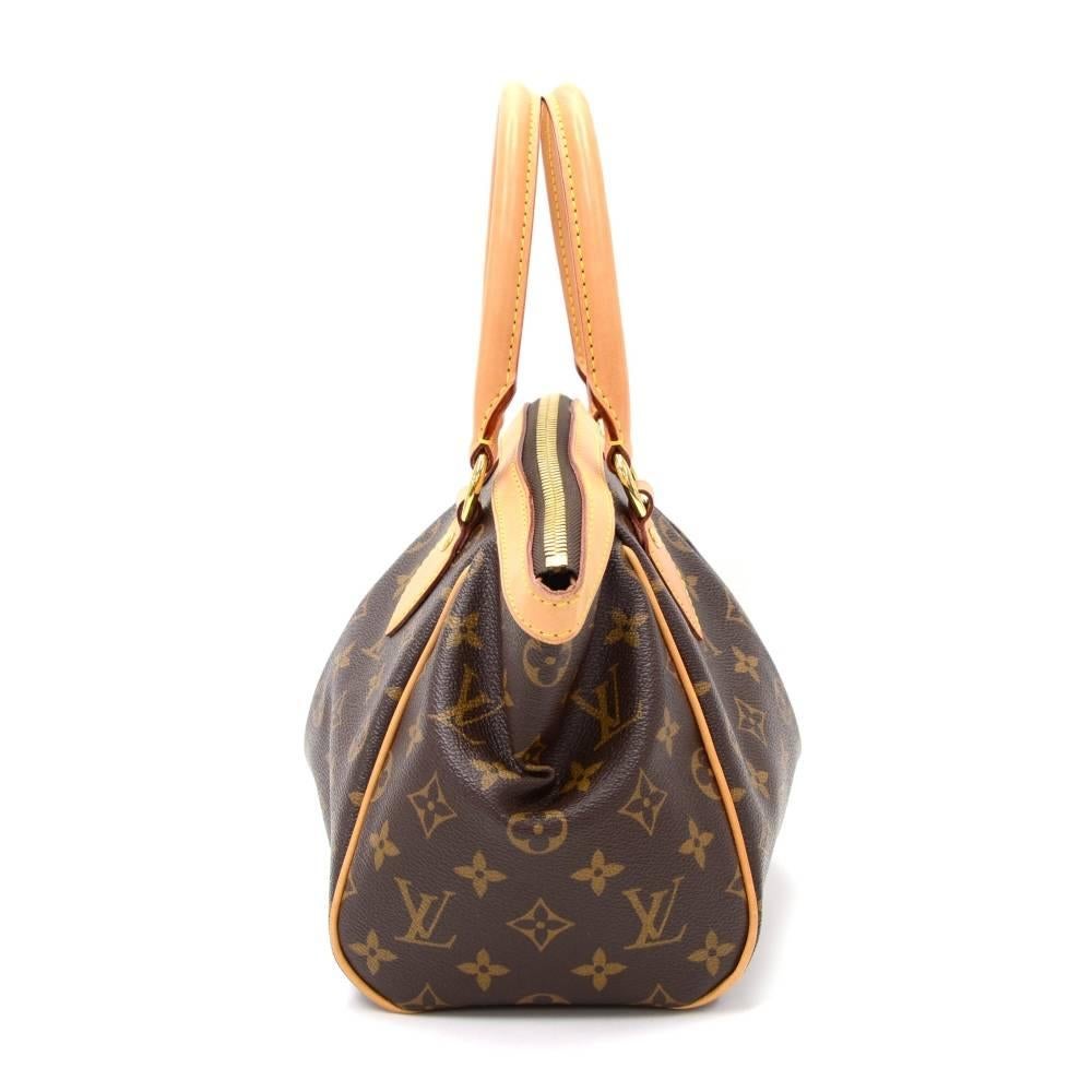 Black Louis Vuitton Tivoli PM Monogram Canvas Hand Bag