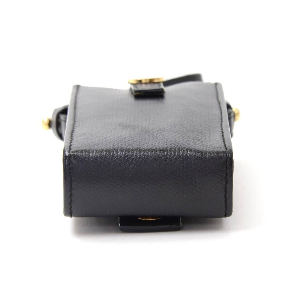 Chanel Black Calfskin Leather Mini Case 1