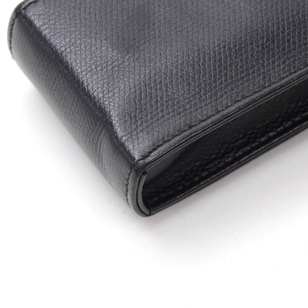 Chanel Black Calfskin Leather Mini Case 3