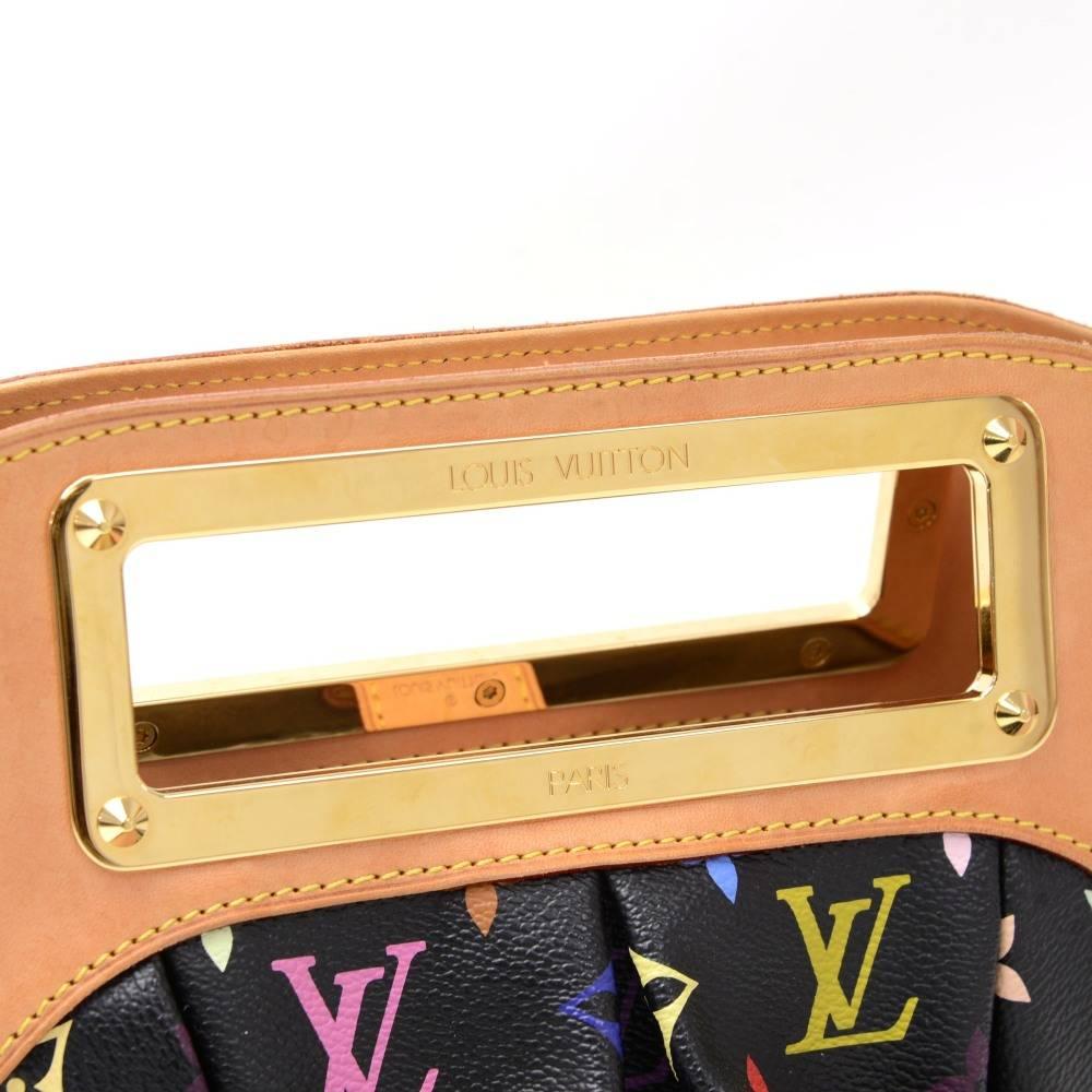 Louis Vuitton Judy PM Black Multicolor Monogram Canvas Hand Bag 2