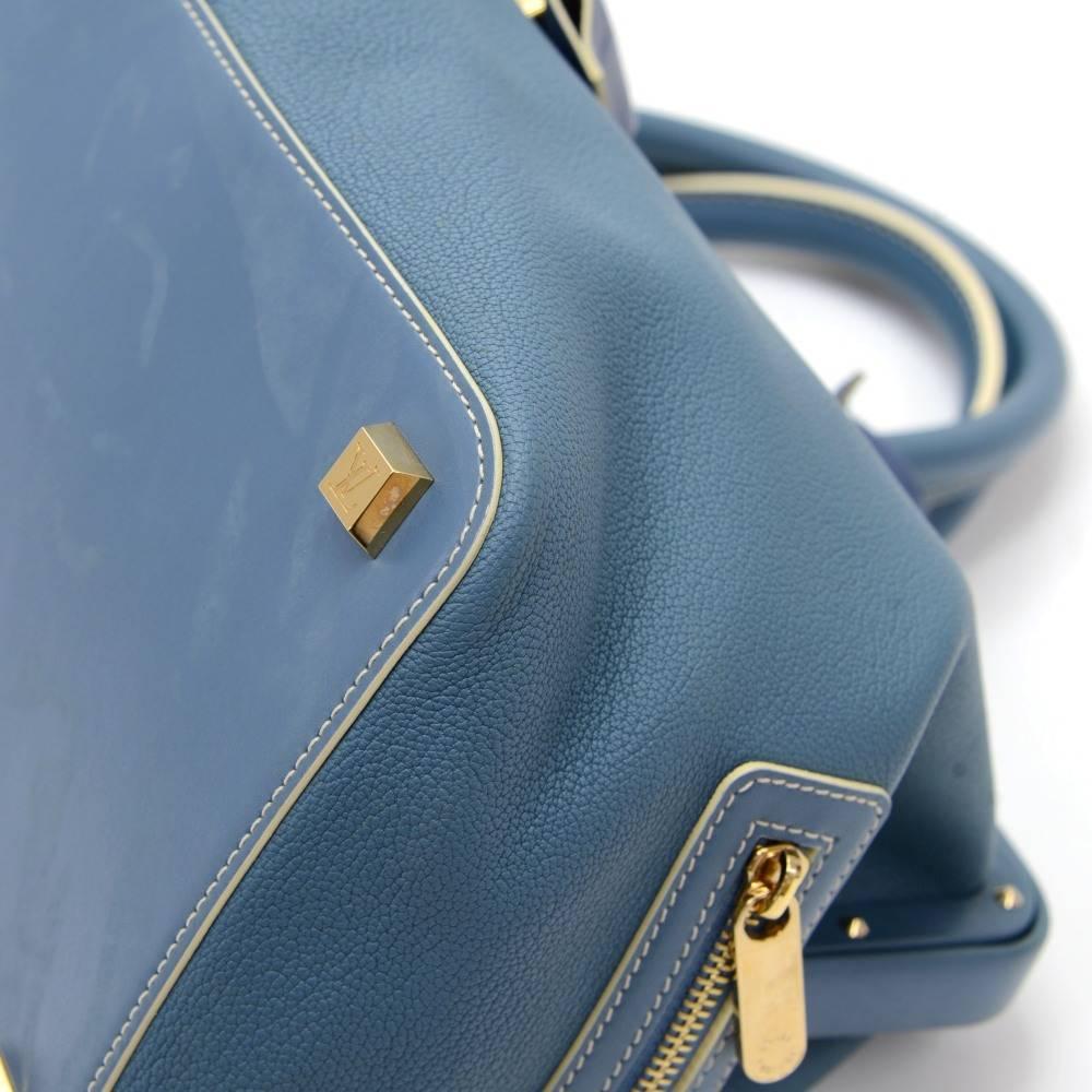 Louis Vuitton L'lngenieux Blue GM Suhali Leather Hand Bag For Sale 1