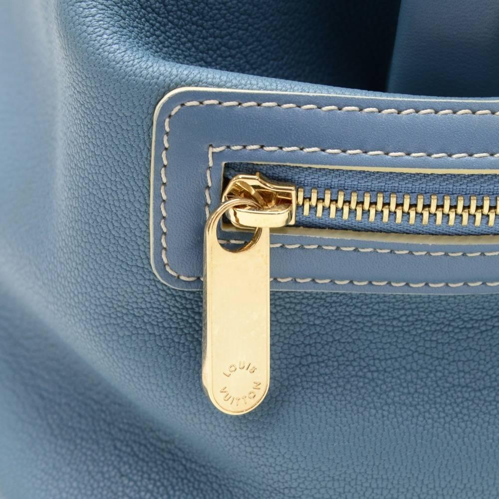 Louis Vuitton L'lngenieux Blue GM Suhali Leather Hand Bag For Sale 4