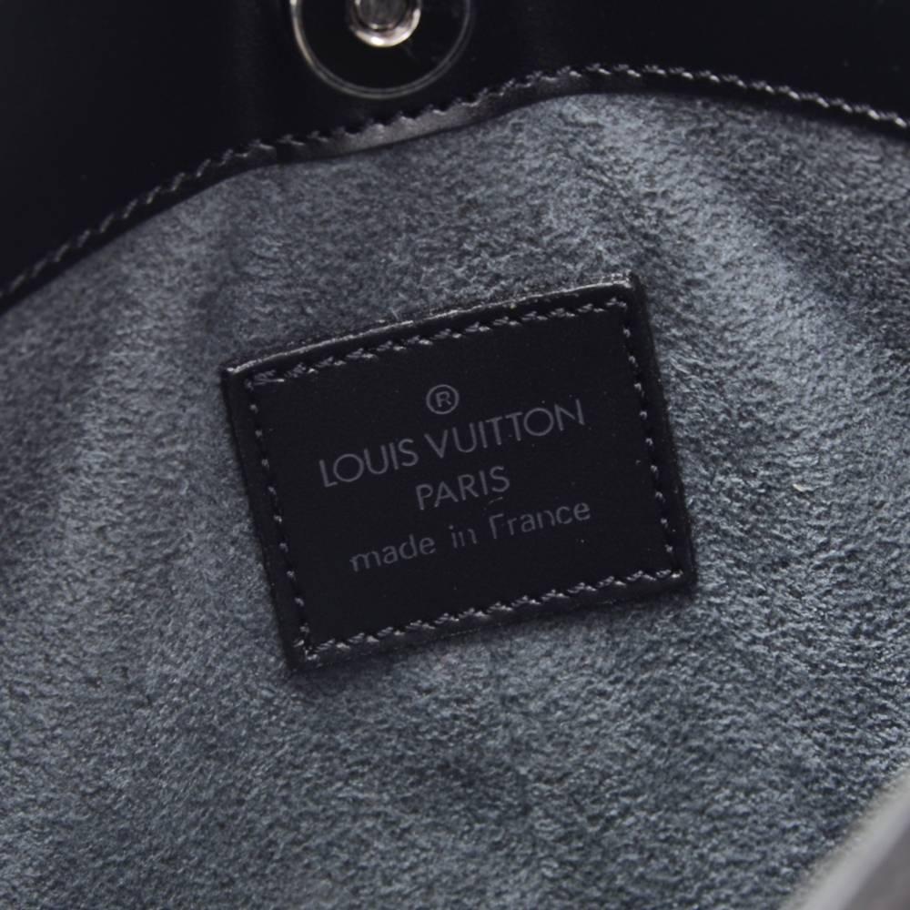 Louis Vuitton Pochette Demi Lune Black Epi Leather Hand Bag 5