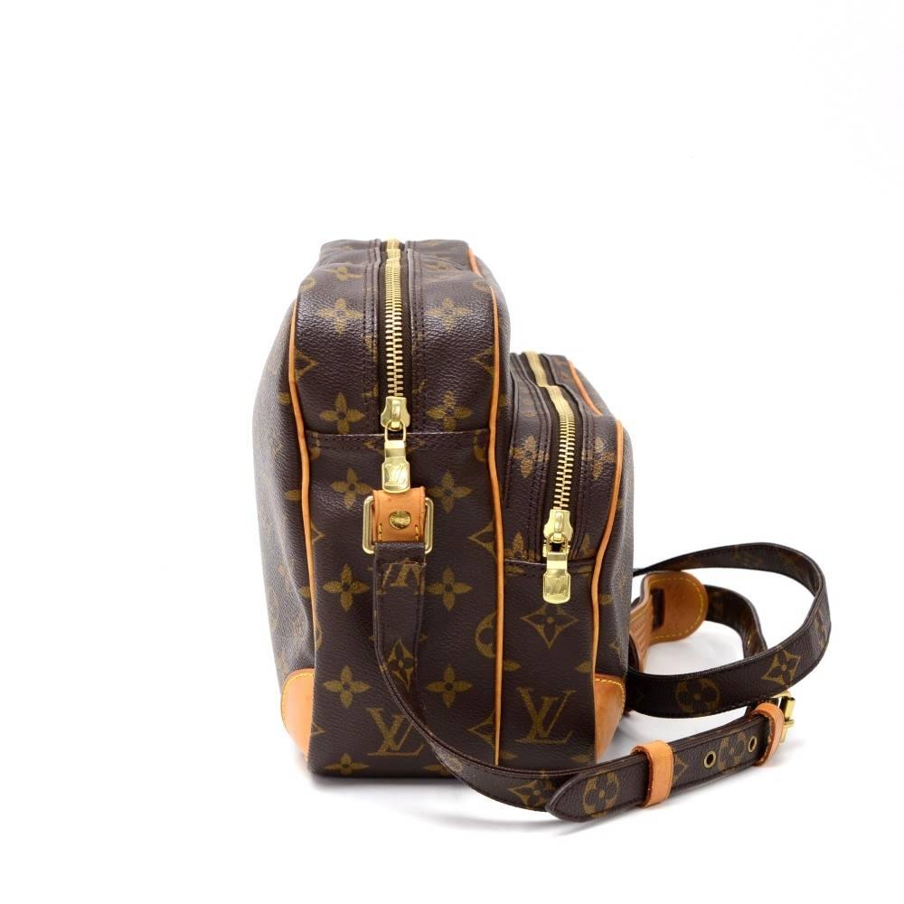 Black Louis Vuitton Nil Monogram Canvas Shoulder Bag