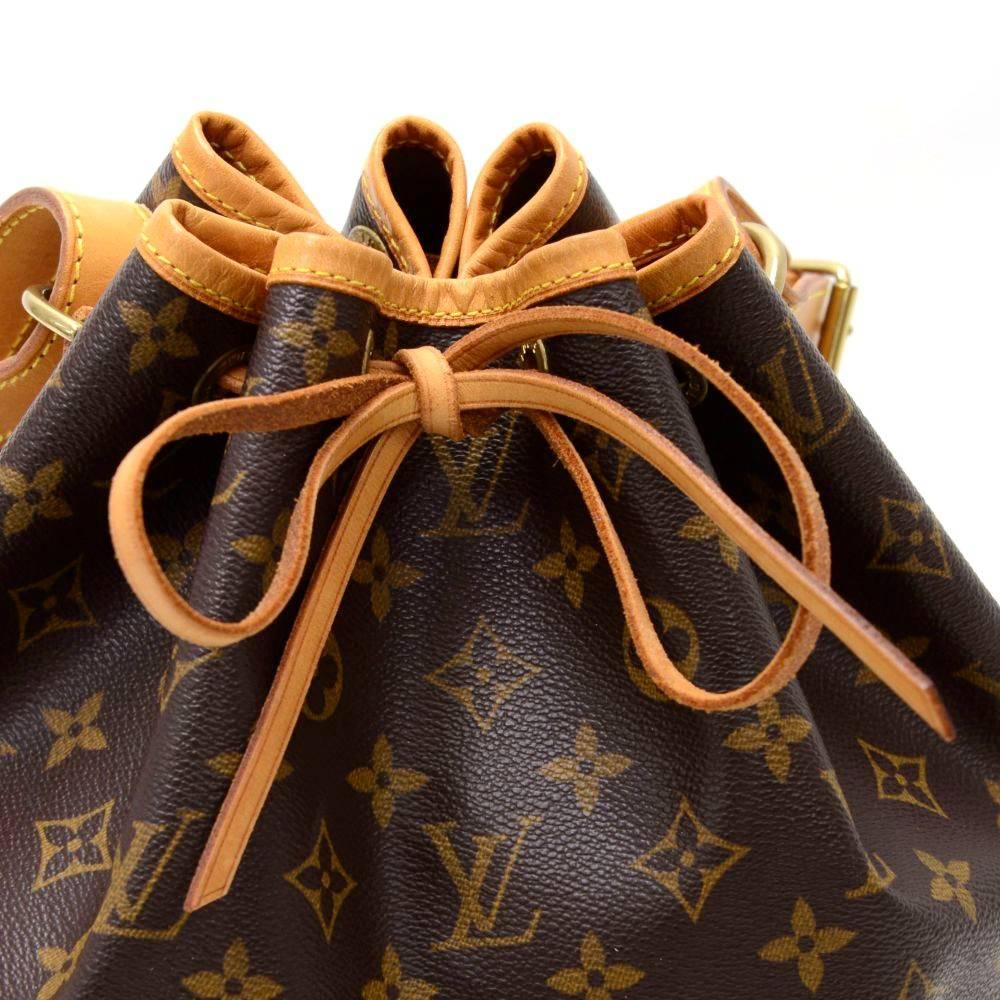 Louis Vuitton Petit Noe Monogram Canvas Shoulder Bag 4