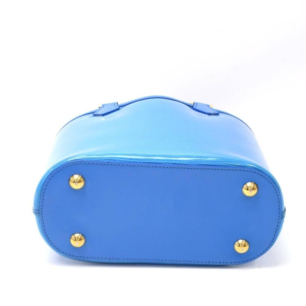 Louis Vuitton Plage Lagoon PM Blue Vinyl Beach Tote Handbag  2