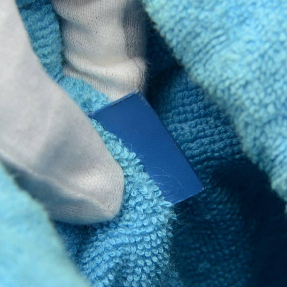 Louis Vuitton Plage Lagoon PM Blue Vinyl Beach Tote Handbag  4