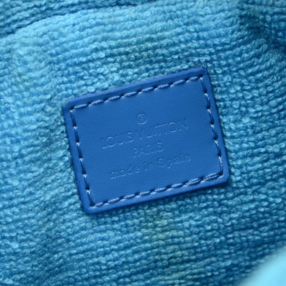 Louis Vuitton Plage Lagoon PM Blue Vinyl Beach Tote Handbag  5