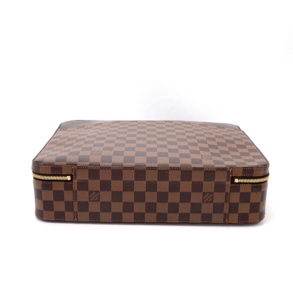 Men's Louis Vuitton Porte Ordinateur Sabana Ebene Damier Briefcase Bag + Strap