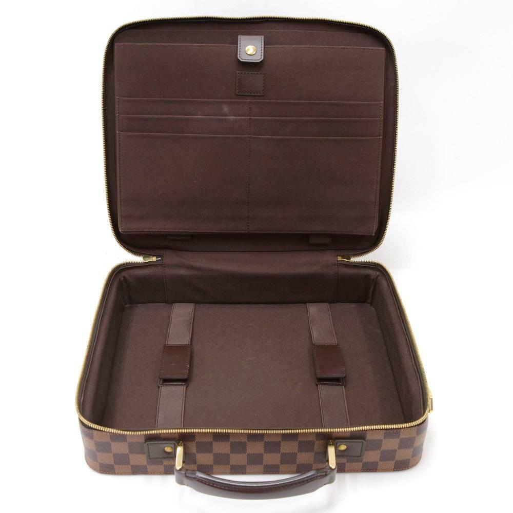 Louis Vuitton Porte Ordinateur Sabana Ebene Damier Briefcase Bag + Strap 5