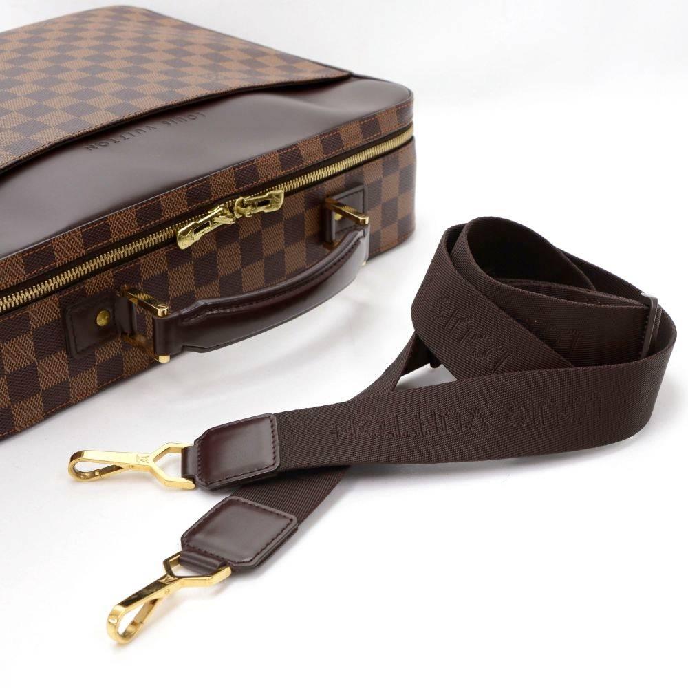 Louis Vuitton Porte Ordinateur Sabana Ebene Damier Briefcase Bag + Strap 3