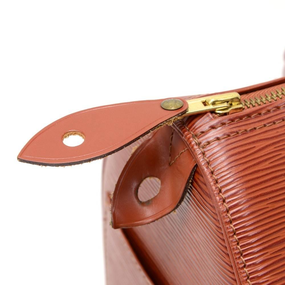 Vintage Louis Vuitton Speedy 25 Kenyan Fawn Brown Epi Leather City Hand Bag 1