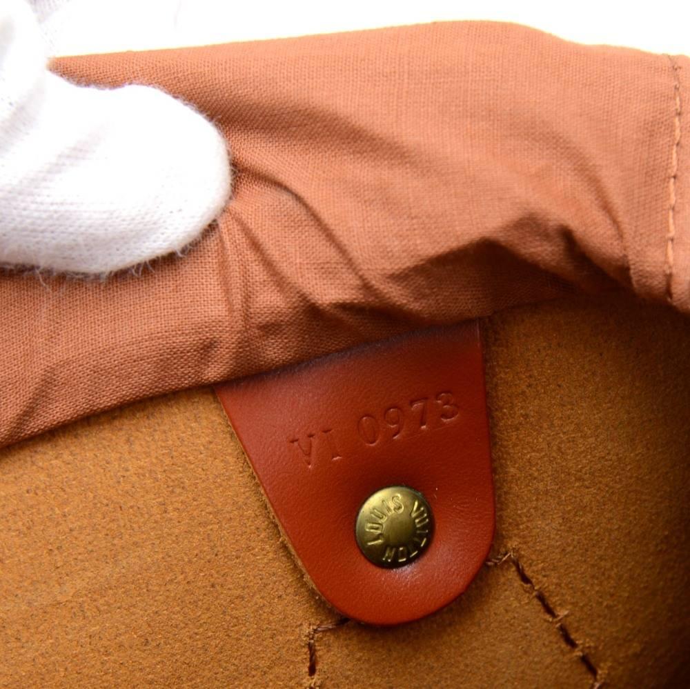 Vintage Louis Vuitton Speedy 25 Kenyan Fawn Brown Epi Leather City Hand Bag 4