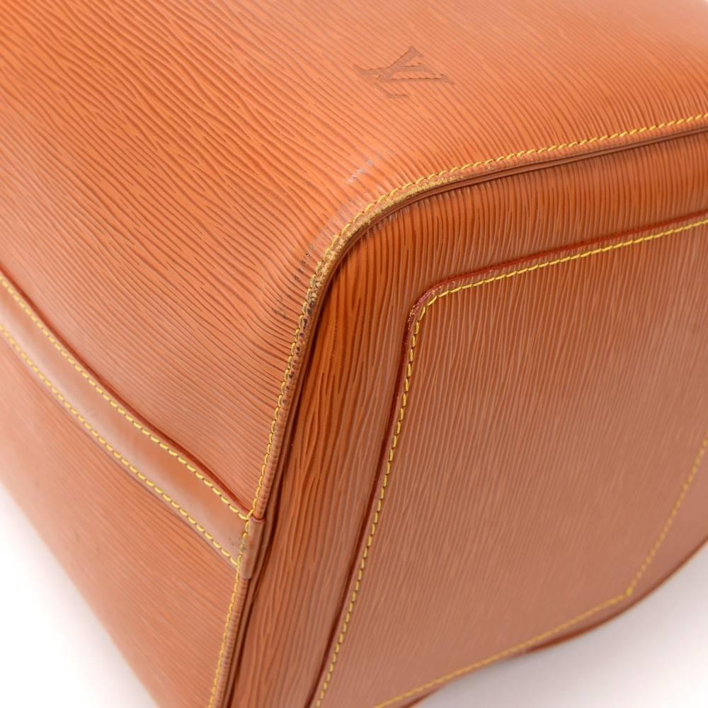 Louis Vuitton Keepall 50 Brown Cipango Gold Epi Leather Travel Bag 2