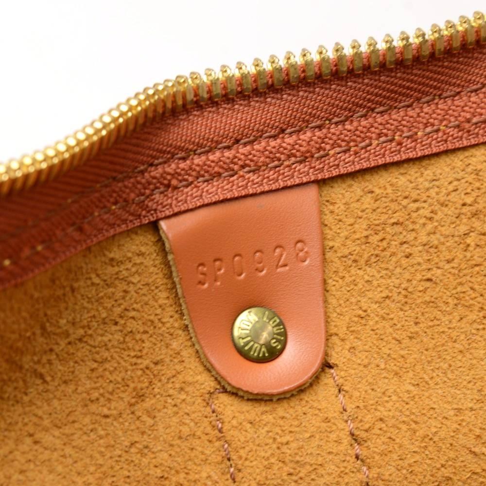 Louis Vuitton Keepall 50 Brown Cipango Gold Epi Leather Travel Bag 3