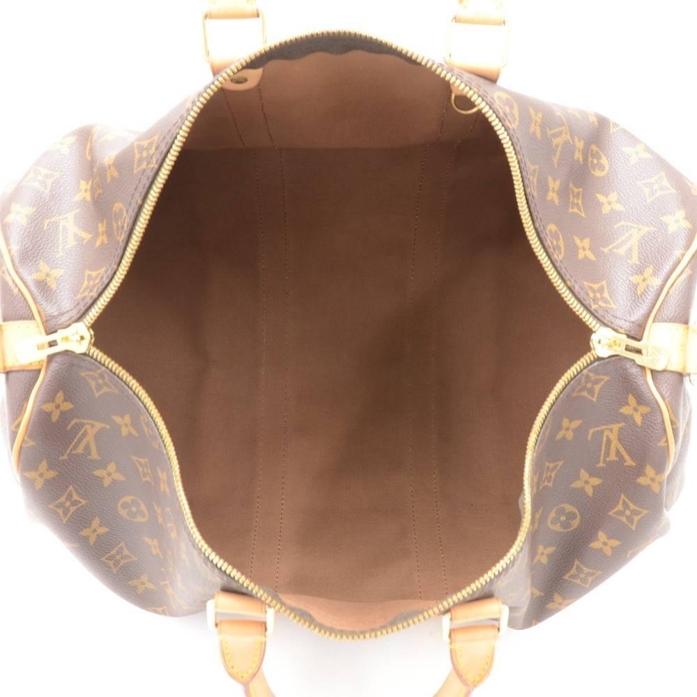 Louis Vuitton Keepall 45 Bandouliere Monogram Canvas Duffle Travel Bag + Strap 4