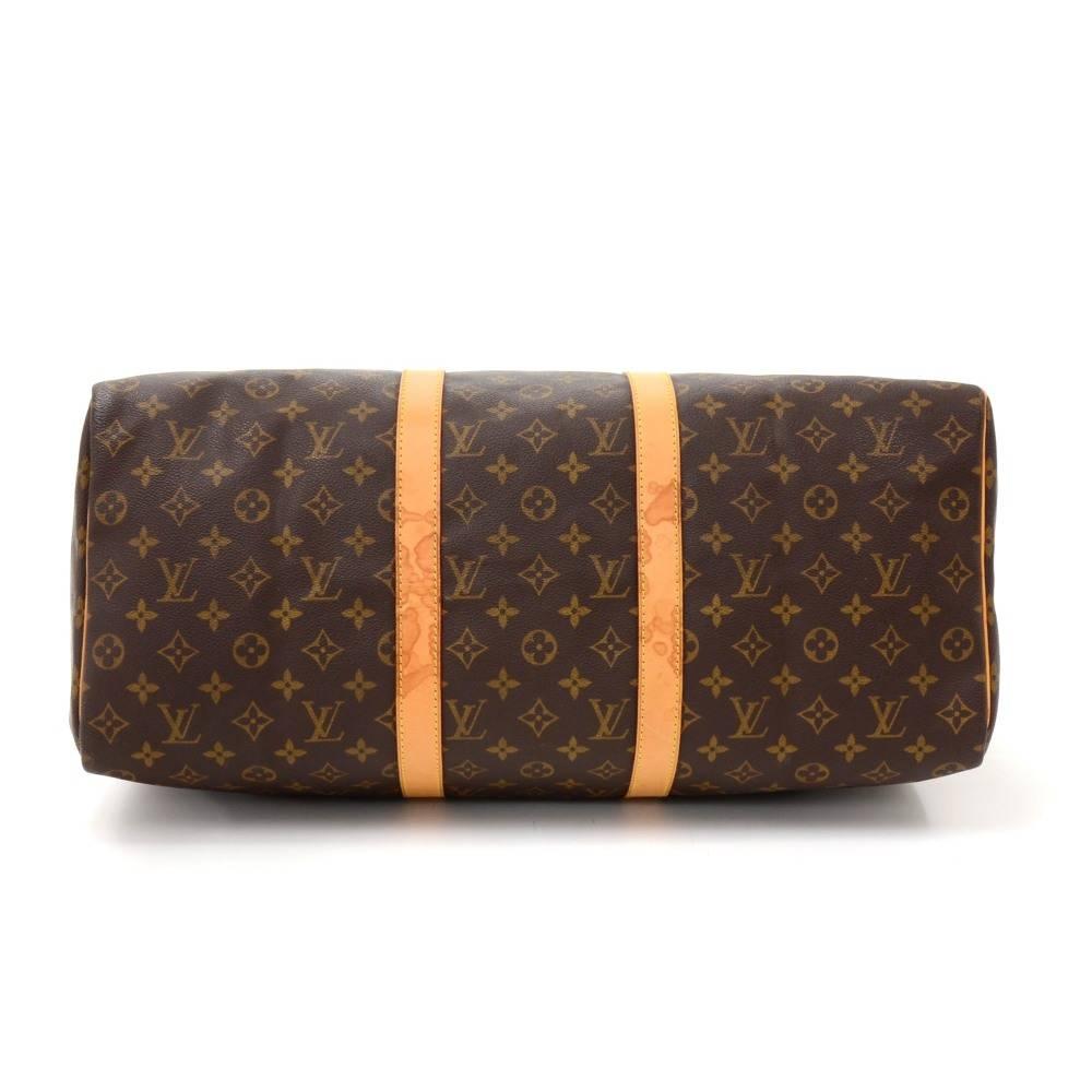 Women's or Men's Louis Vuitton Keepall 50 Monogram Canvas Duffle Travel Bag