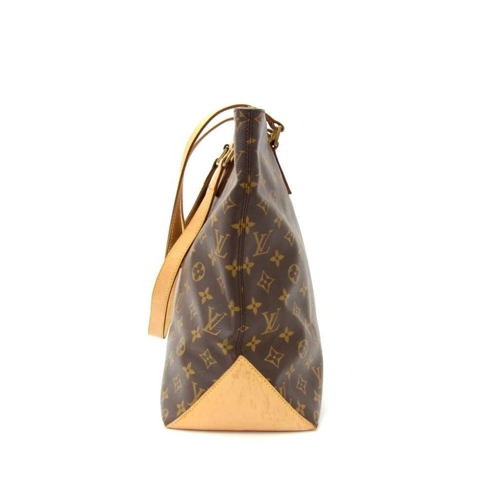 Brown Louis Vuitton Cabas Mezzo Monogram Canvas Shoulder Tote Bag