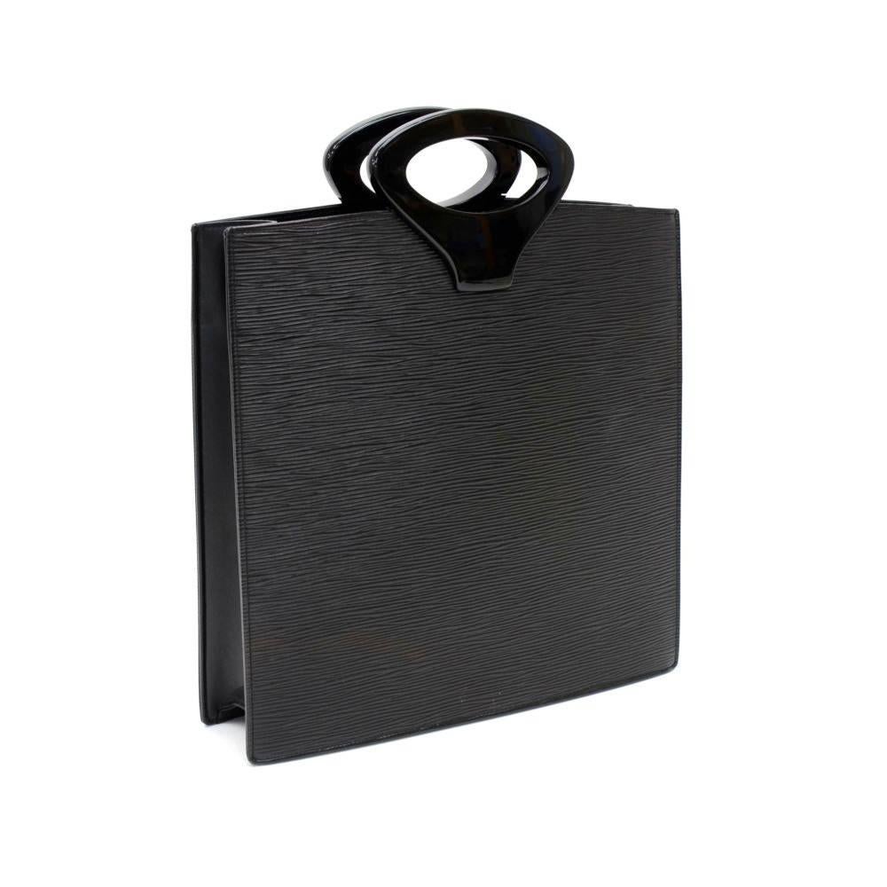 Louis Vuitton Ombre Black Epi Leather Tote Handbag In Good Condition In Fukuoka, Kyushu