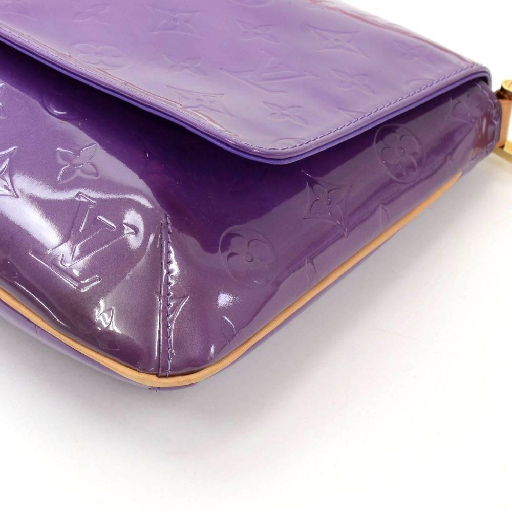 Women's Louis Vuitton Thompson Street Purple Vernis Leather Shoulder Bag For Sale