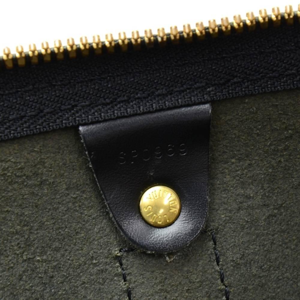 Louis Vuitton Keepall 50 Black Epi Leather Travel Bag 5