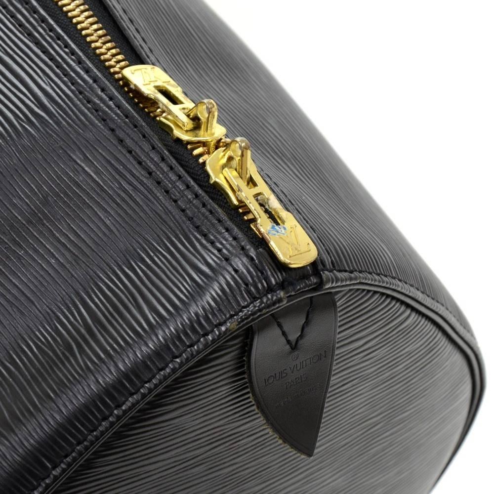 Louis Vuitton Keepall 50 Black Epi Leather Travel Bag 2