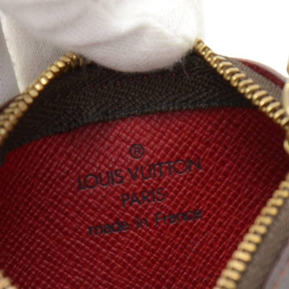 Louis Vuitton Pochette Cles Cherry Monogram Canvas Coin Key Case 3