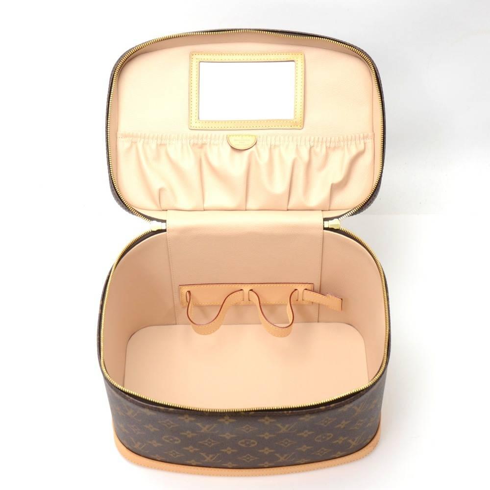 Louis Vuitton Nice Monogram Canvas Cosmetic Travel Case + Strap 4