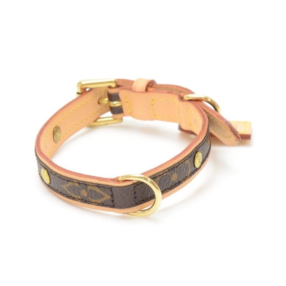 Louis Vuitton Laisse MM + Collier Baxter PM Monogram Canvas Dog Leash 2