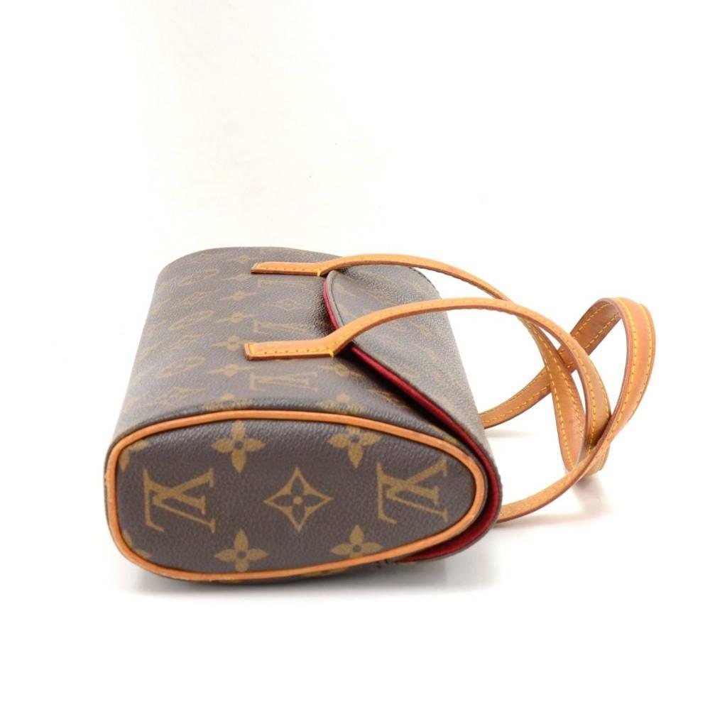 Brown Louis Vuitton Sonatine Monogram Canvas Hand Bag