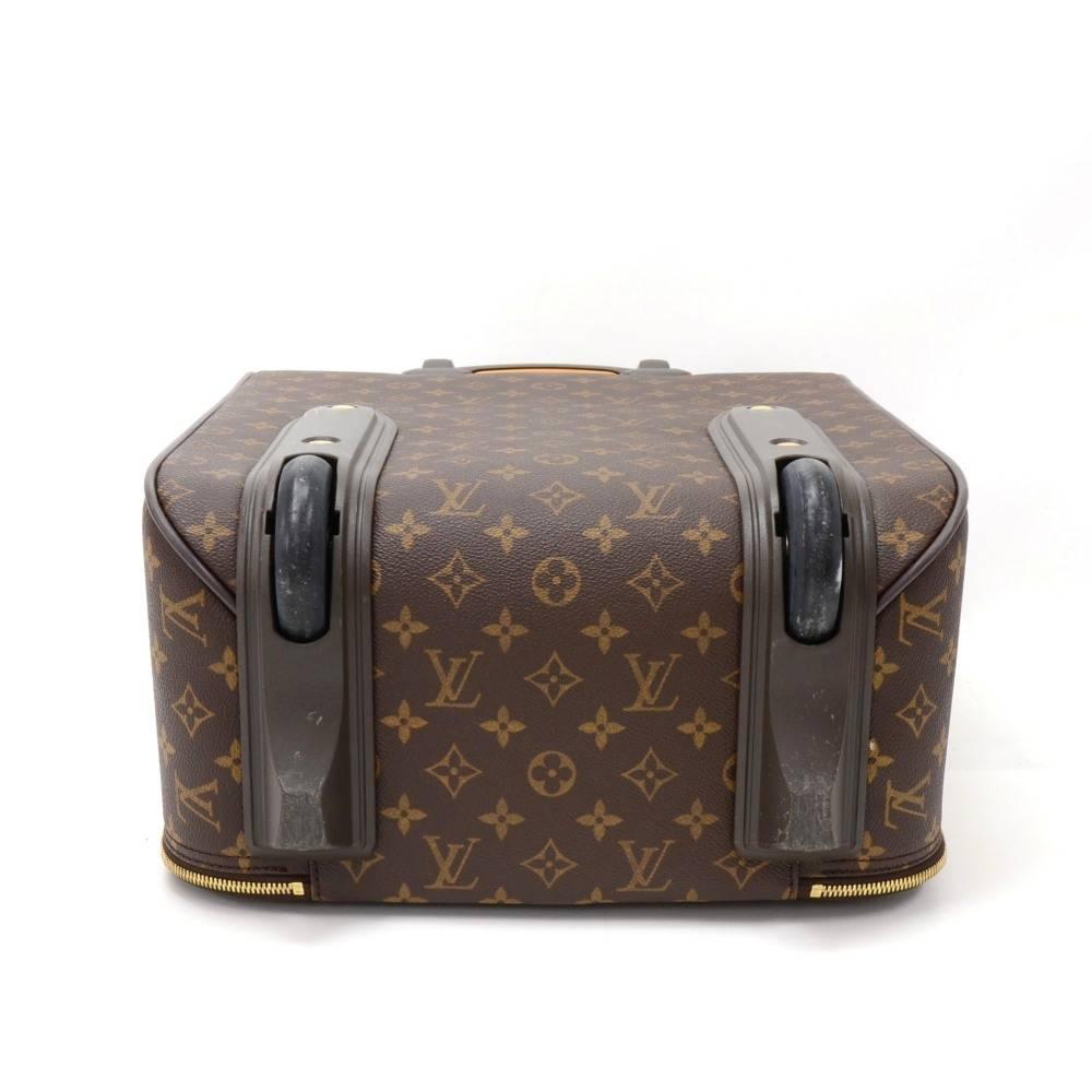 Black Louis Vuitton Pegase 45 Monogram Canvas Travel Rolling Luggage