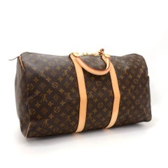 Louis Vuitton Keepall 50 Monogram Canvas Duffle Travel Bag