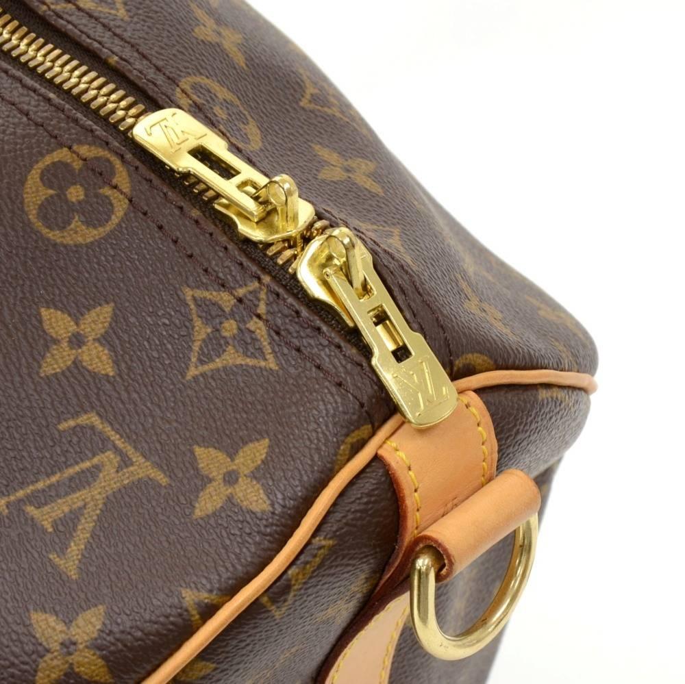 Louis Vuitton Keepall 45 Bandouliere Monogram Canvas Duffle Travel Bag + Strap 1